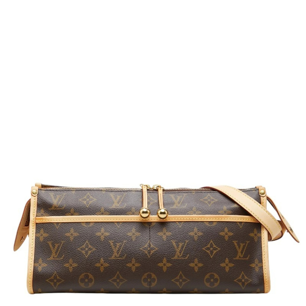 LOUIS VUITTON Brown Monogram Leather Shoulder Bag